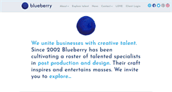 Desktop Screenshot of blueberrycreatives.co.uk